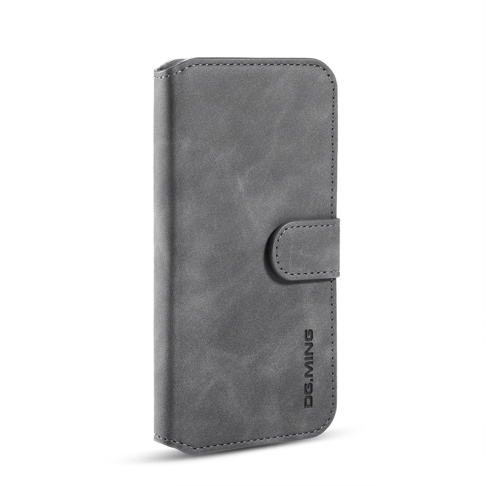 DG.MING DG.MING iPhone 11 Pro Fodral Retro Läder Grå