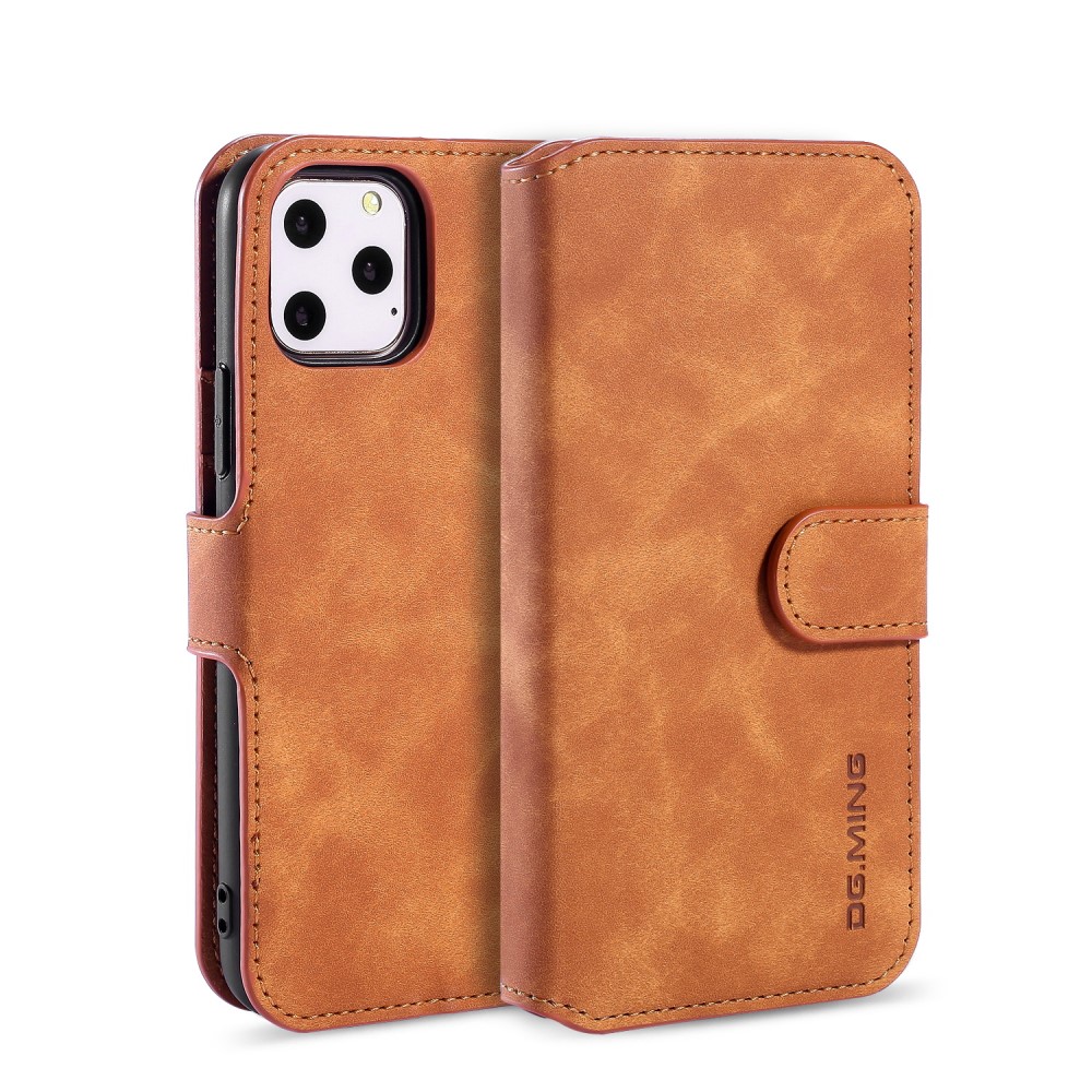 DG.MING DG.MING iPhone 11 Pro Fodral Retro Läder Brun