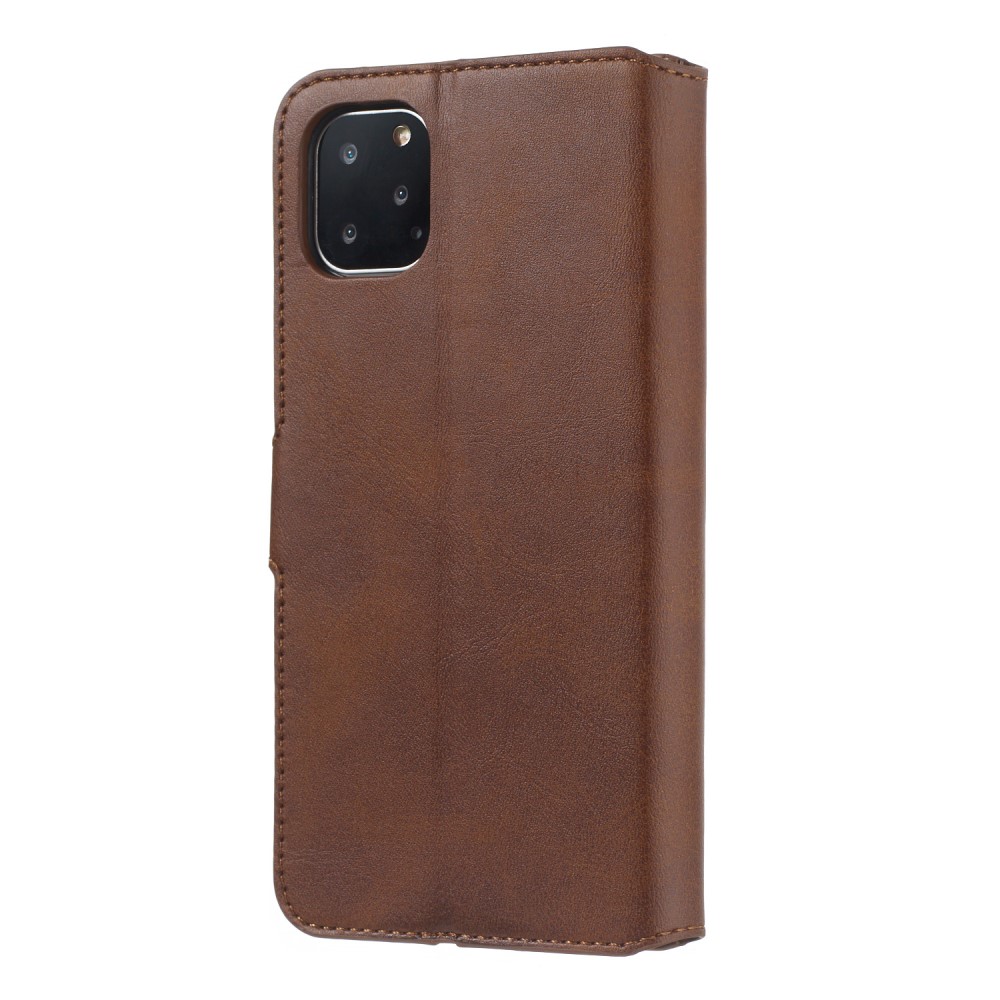  iPhone 11 Pro Fodral Solid Läder Brun