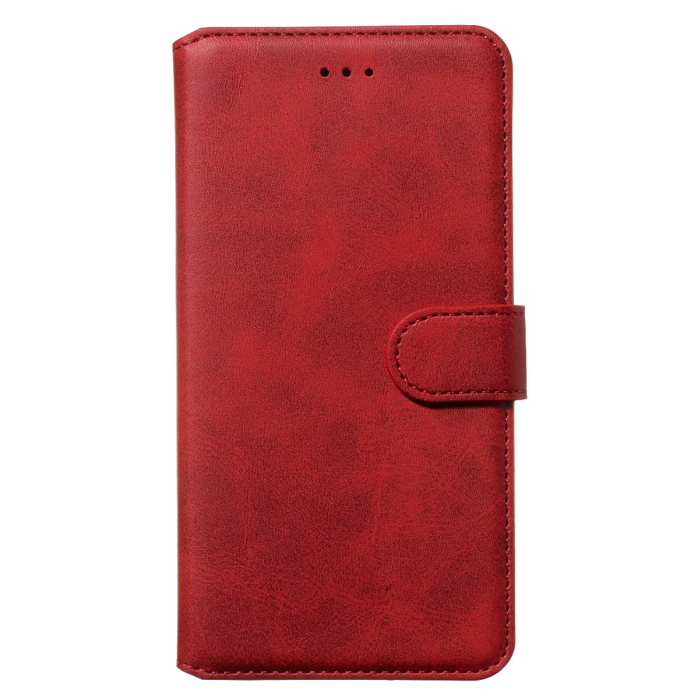  iPhone 11 Fodral Solid Läder Röd