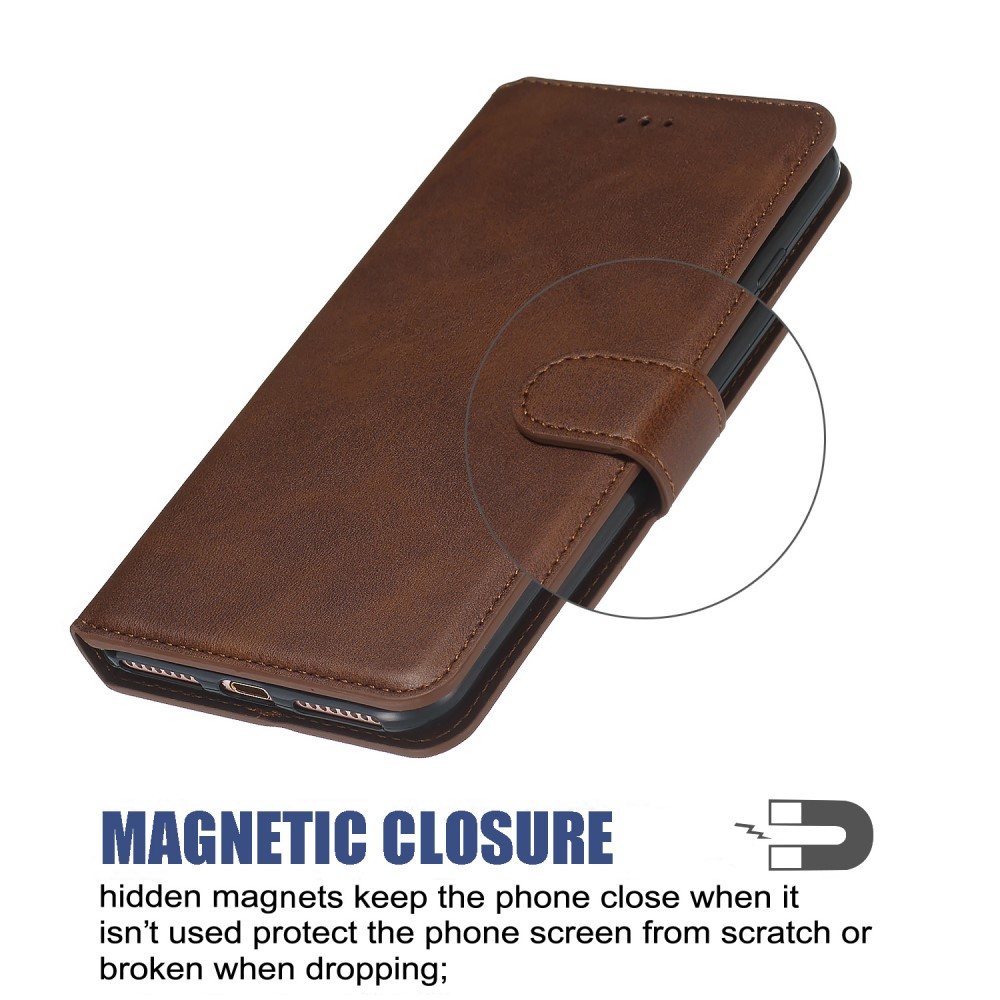 iPhone 11 Fodral Solid Läder Brun