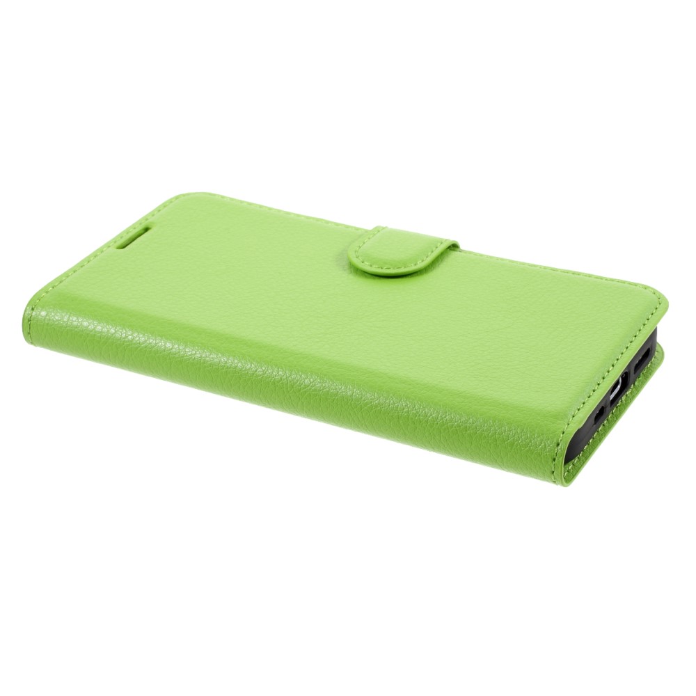  iPhone 12 / 12 Pro Fodral Litchi Läder Grön