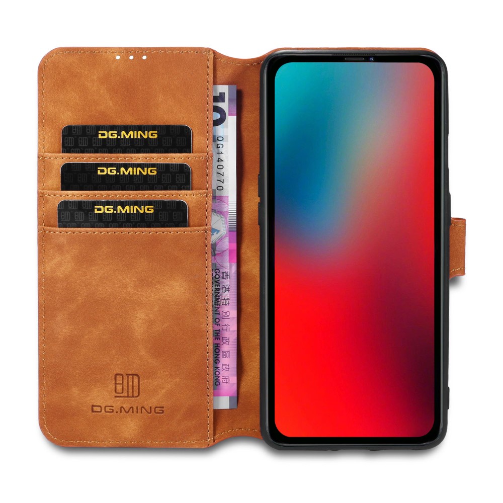 DG.MING DG.MING iPhone 12 Pro Max Fodral Retro Läder Brun