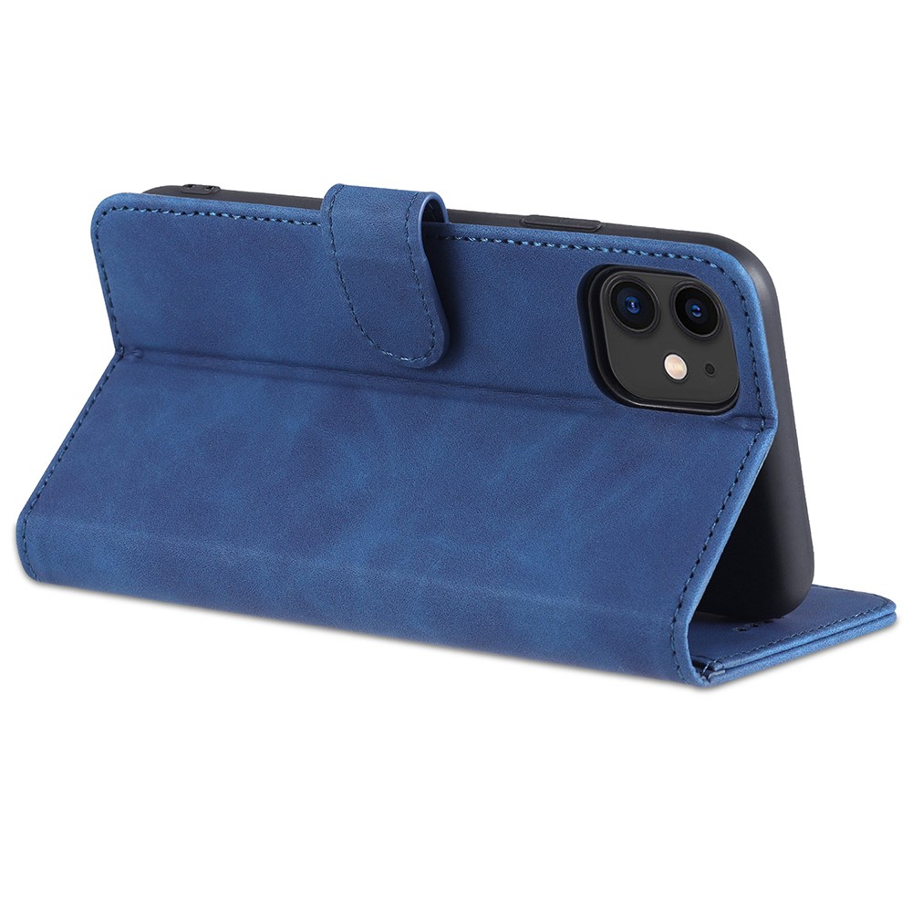 AZNS AZNS iPhone 12 / 12 Pro Fodral Läder Blå