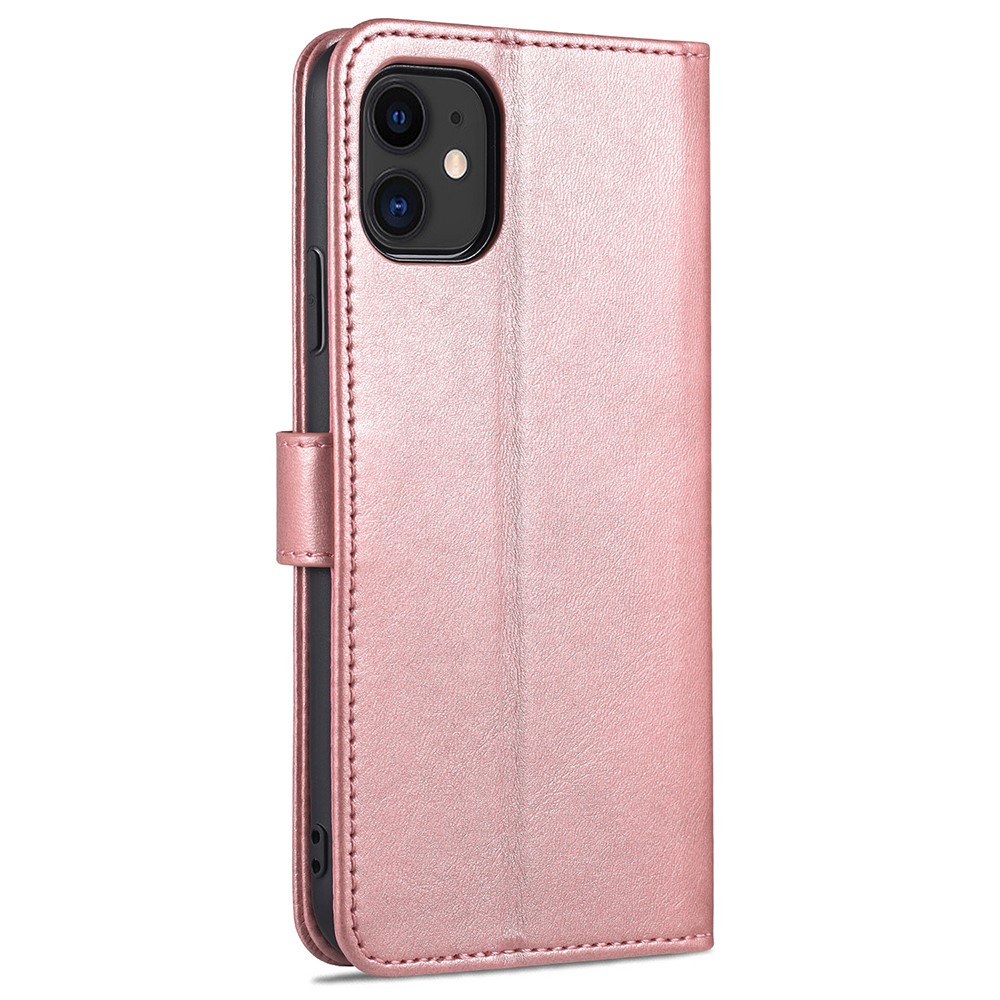 AZNS AZNS iPhone 12 / 12 Pro Fodral Läder Roséguld