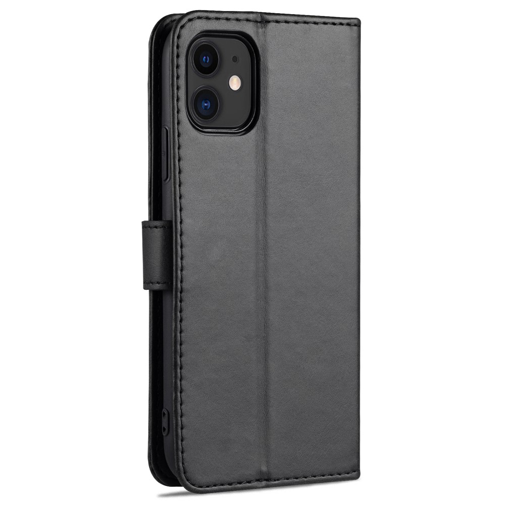 AZNS AZNS iPhone 12 / 12 Pro Fodral Läder Svart