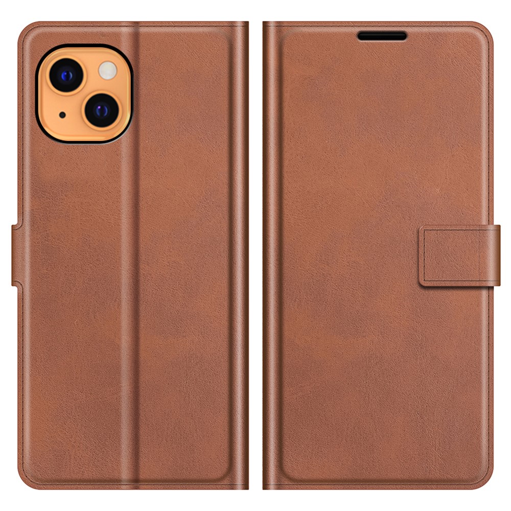  iPhone 13 Fodral Solid Läder Brun