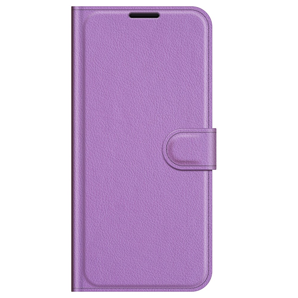  iPhone 13 Pro Max Fodral Litchi Läder Lila