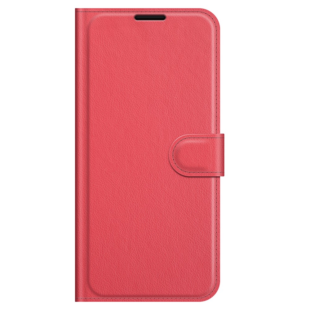  iPhone 13 Pro Fodral Litchi Läder Röd