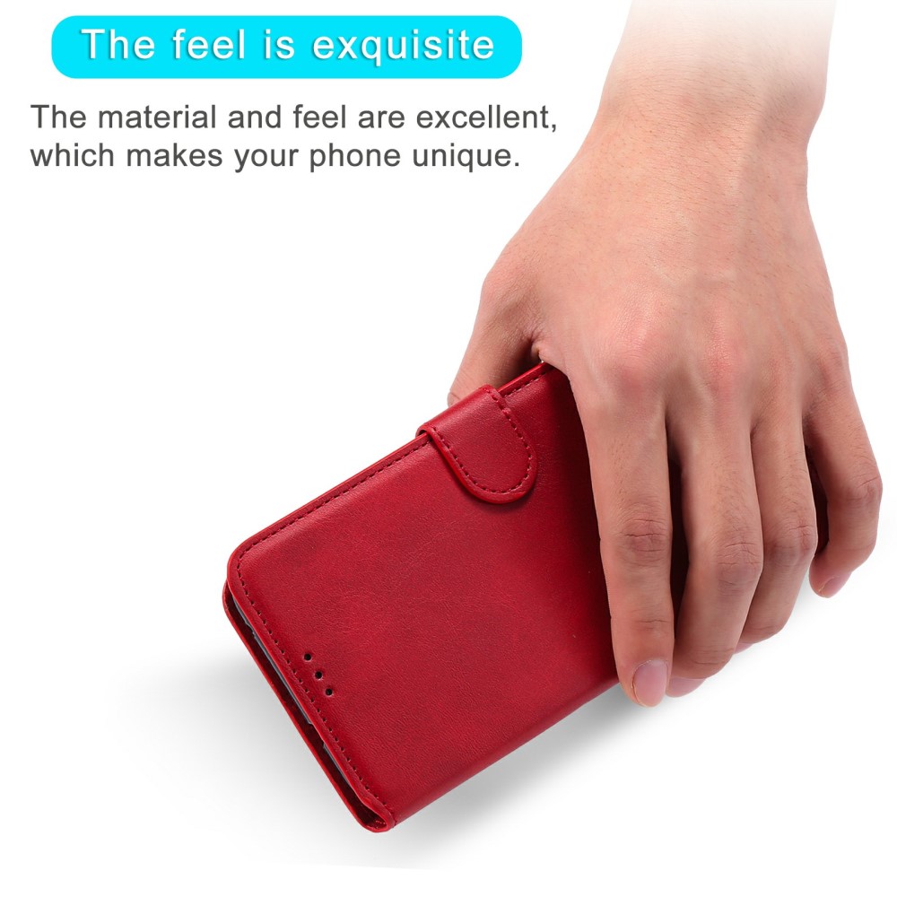  iPhone 13 Mini Fodral Läder Röd