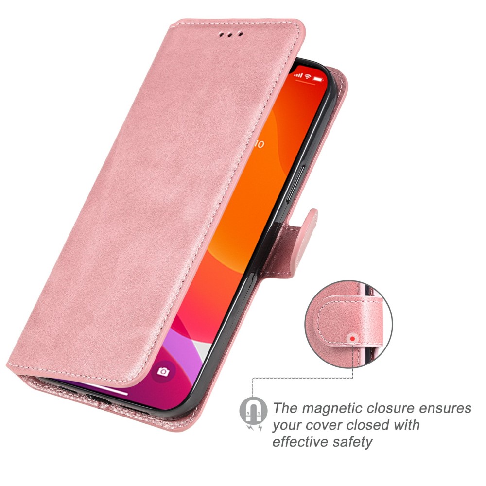  iPhone 13 Pro Max Fodral Läder Roséguld