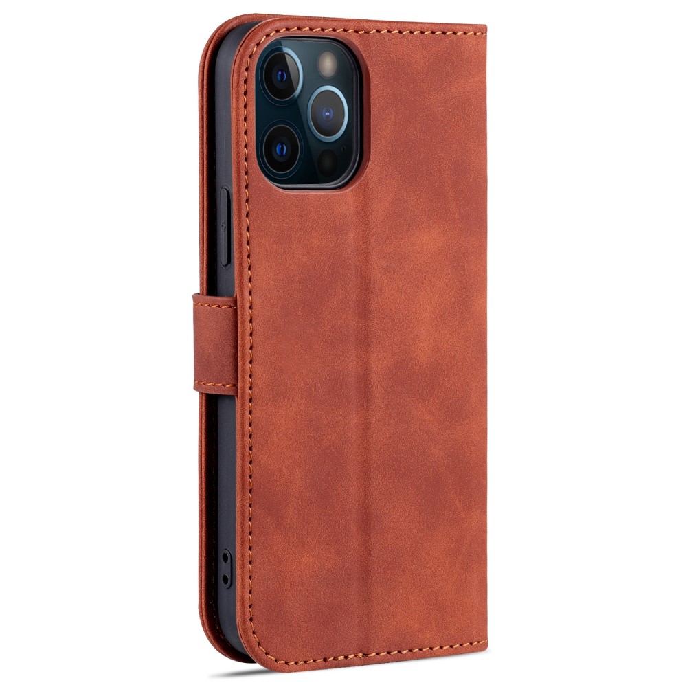 AZNS AZNS iPhone 13 Pro Max Fodral Läder Brun