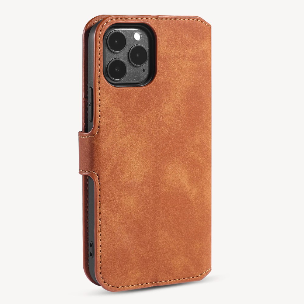 DG.MING DG.MING iPhone 13 Mini Fodral Retro Läder Brun
