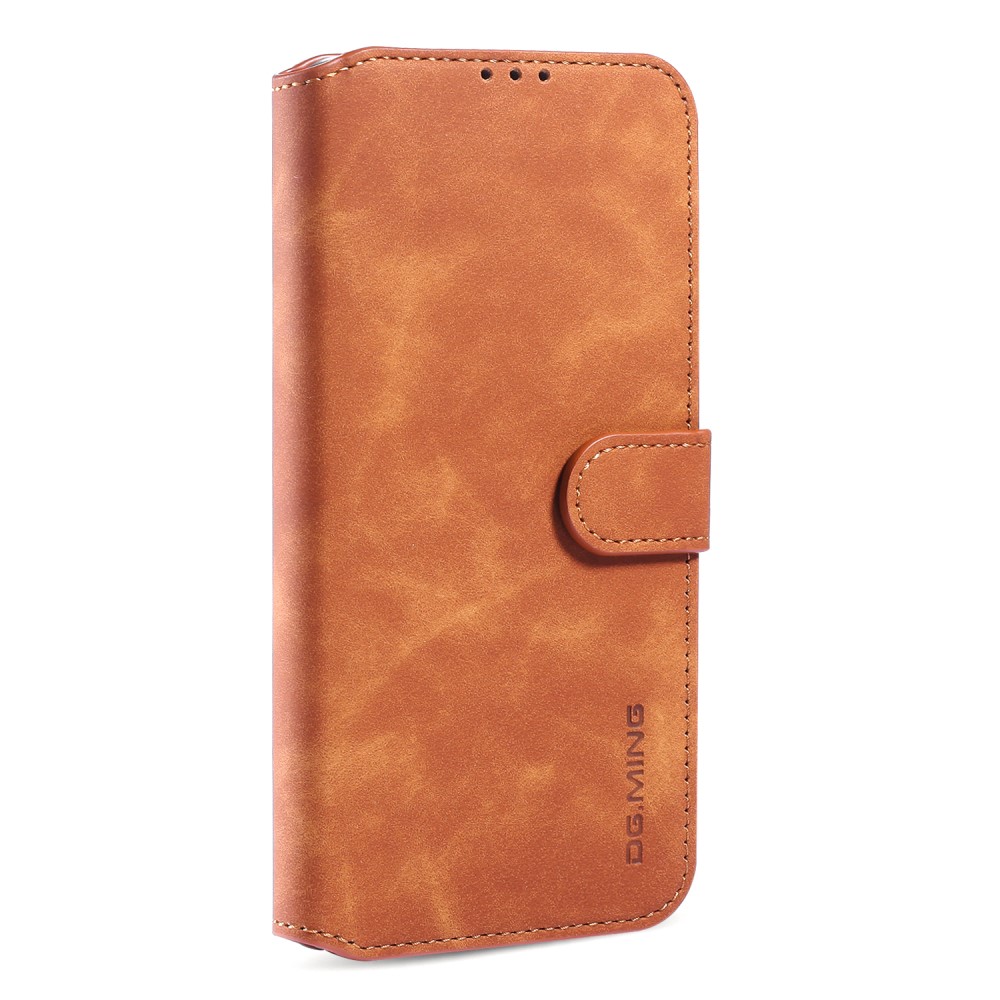 DG.MING DG.MING iPhone 13 Pro Max Fodral Retro Läder Brun