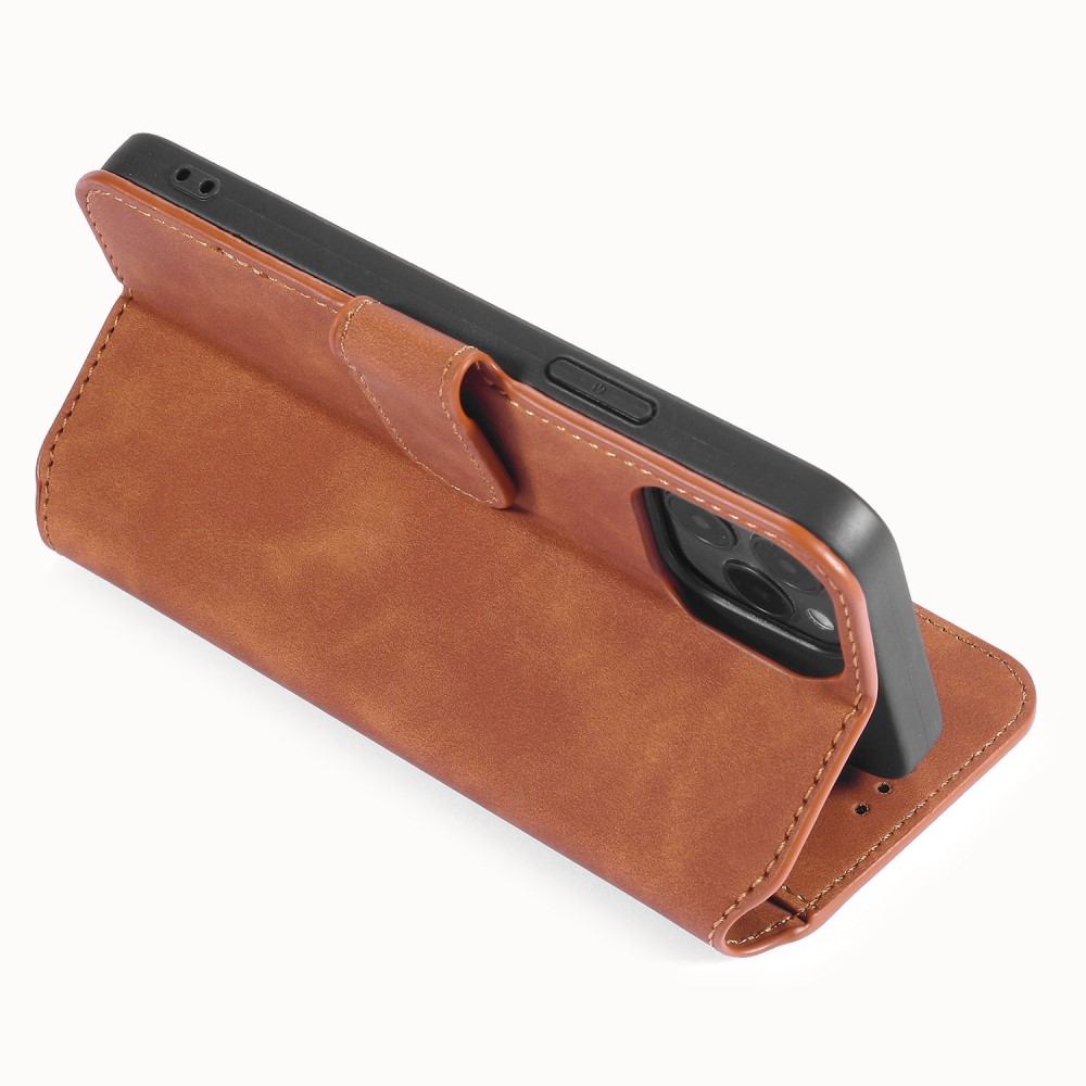 DG.MING DG.MING iPhone 13 Pro Max Fodral Retro Läder Brun