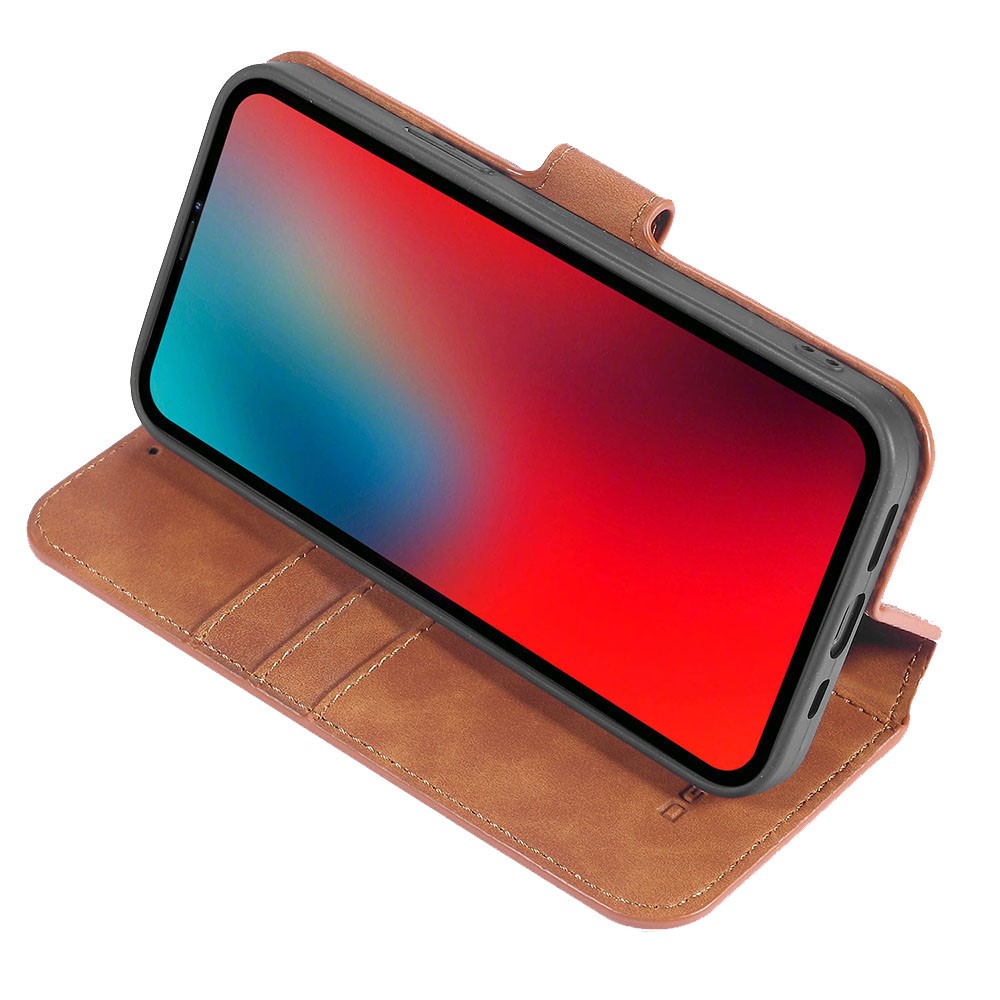 DG.MING DG.MING iPhone 13 Fodral Retro Läder Brun