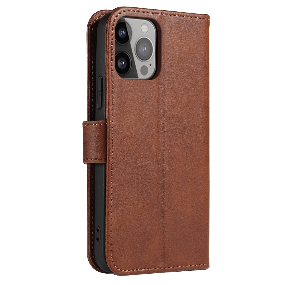  iPhone 13 Plånboksfodral Läder Brun