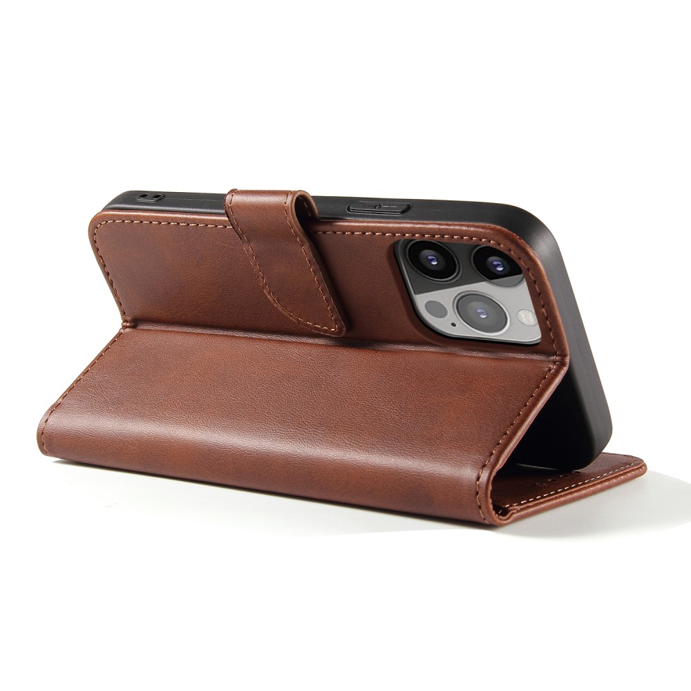  iPhone 13 Plånboksfodral Läder Brun