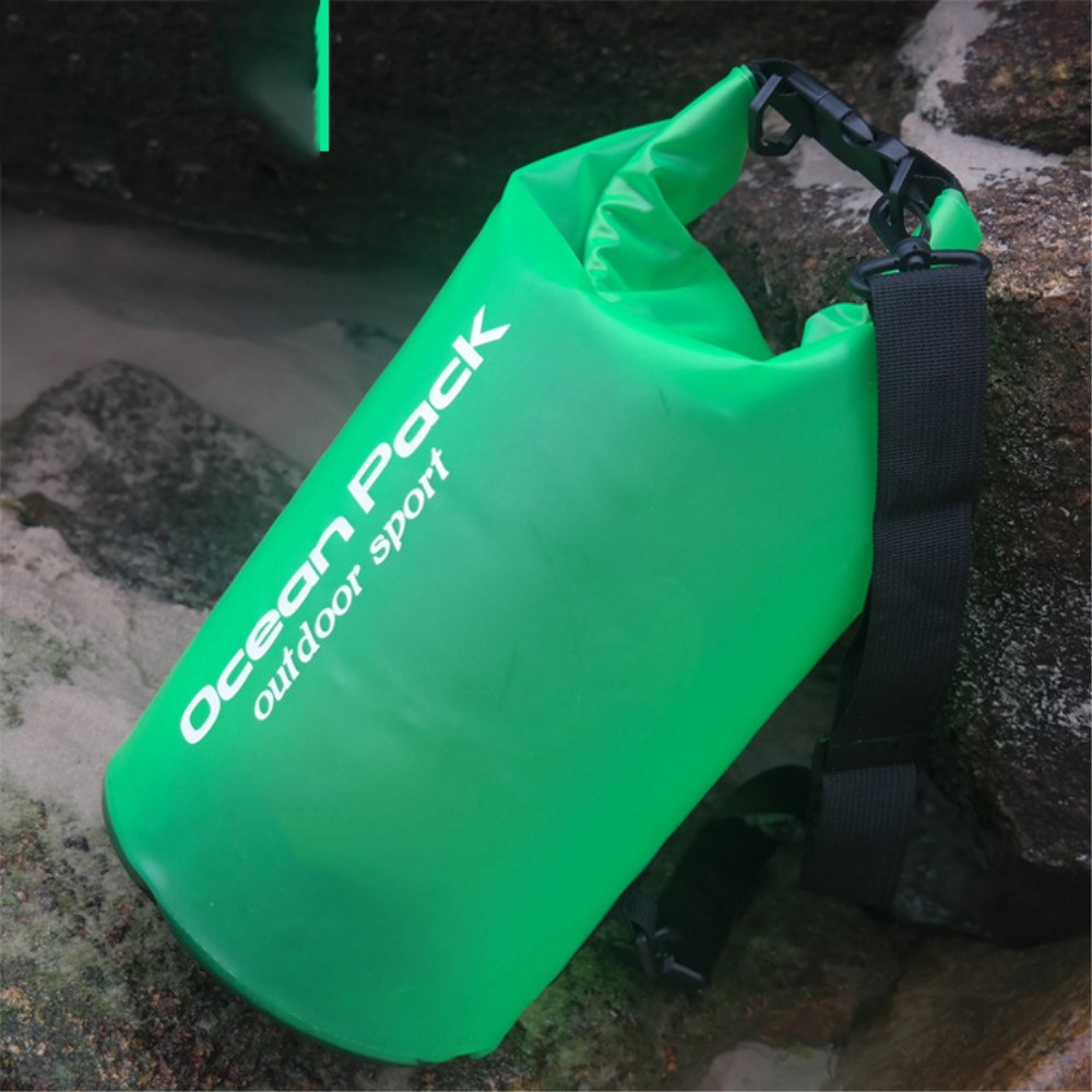  20L Genomskinlig Dry Bag Vattentät Sjösäck / Packpåse Grön