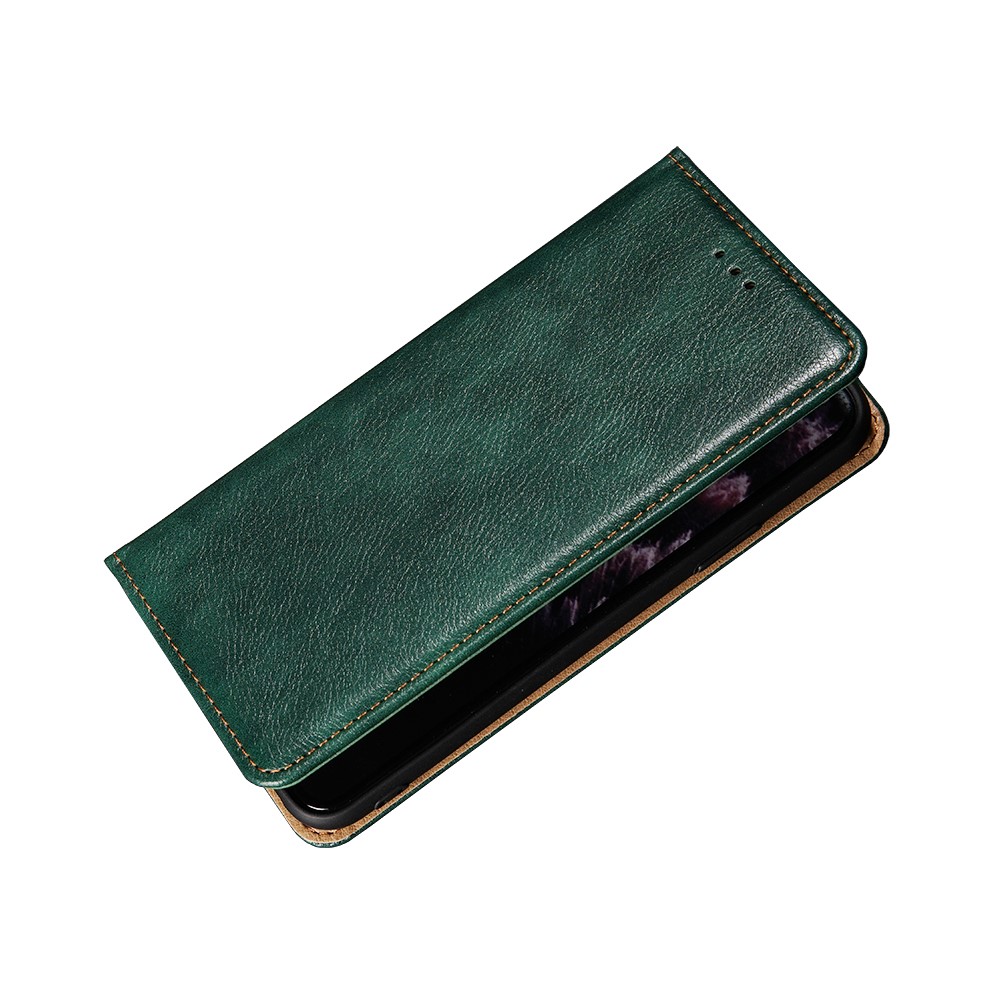  Xiaomi Redmi 9C Fodral Flip Läder Mörk Grön