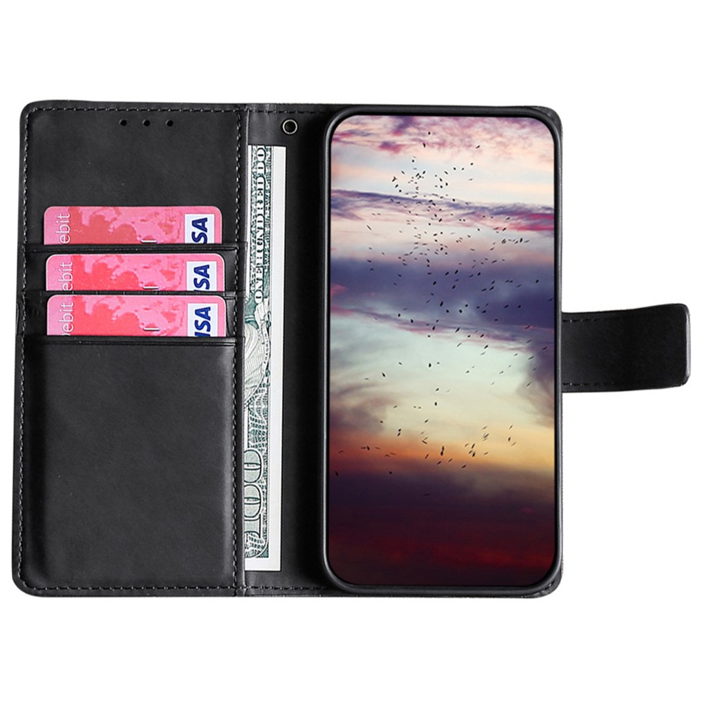  Sony Xperia 10 IV Fodral Krokodil Textur Svart