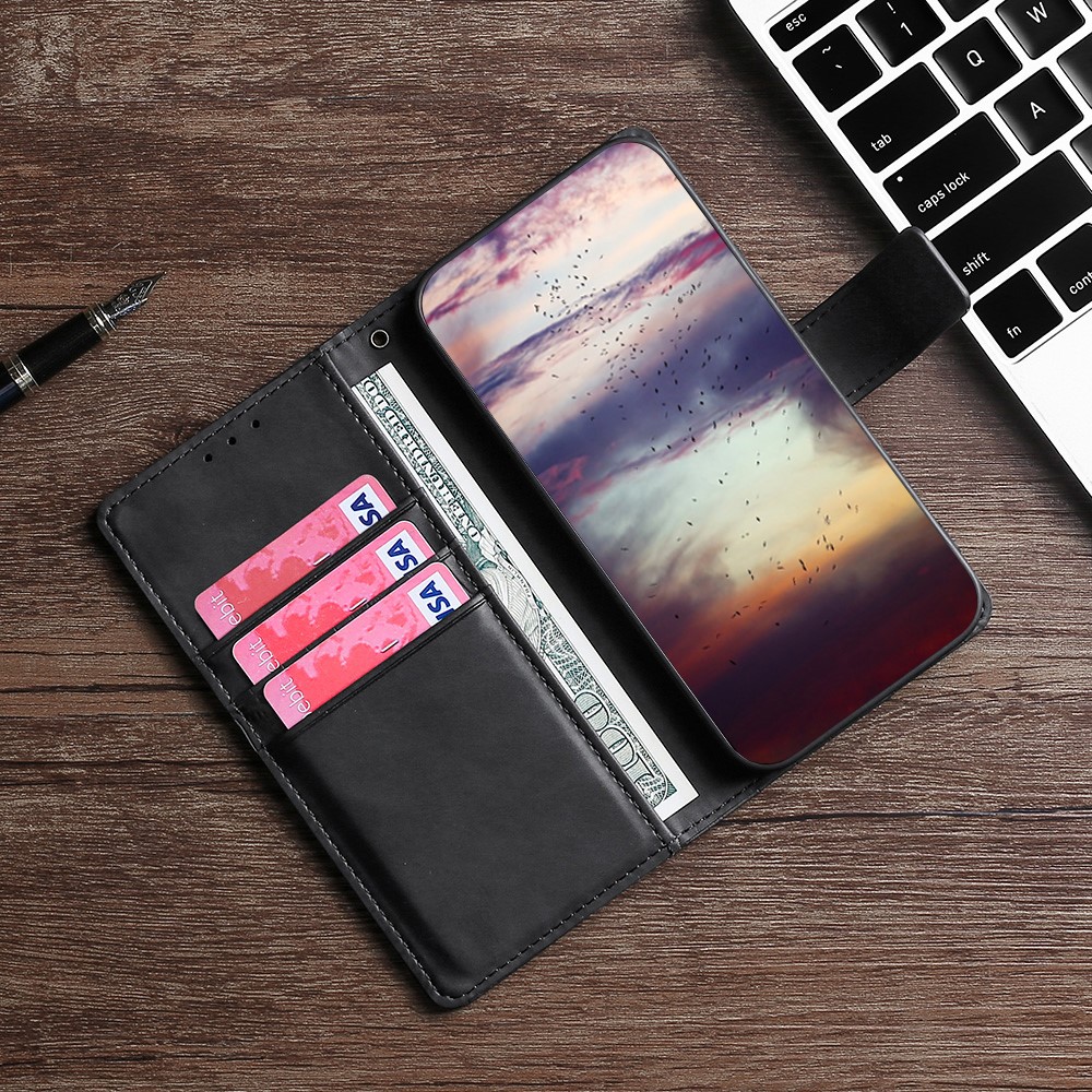  Sony Xperia 10 IV Fodral Krokodil Textur Svart