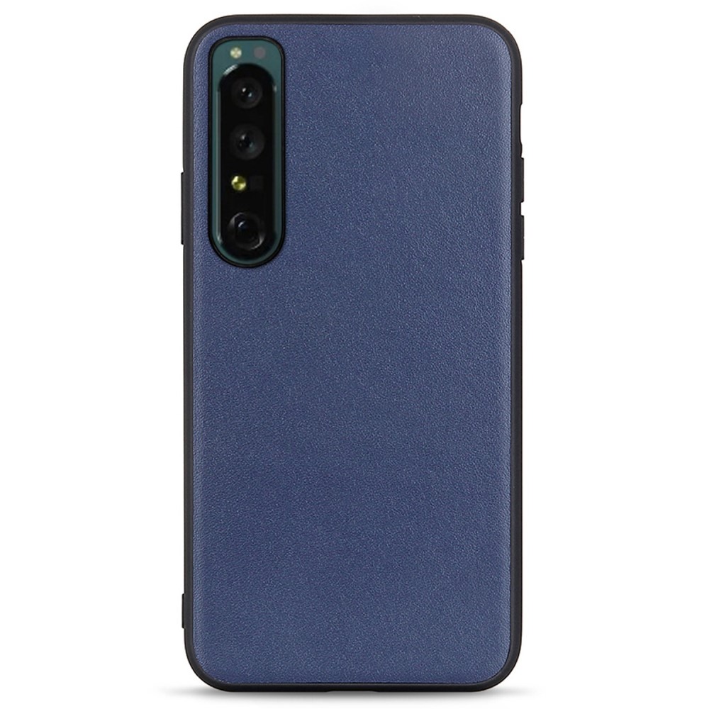  Sony Xperia 1 IV Skal Äkta Läder Hybrid Blå