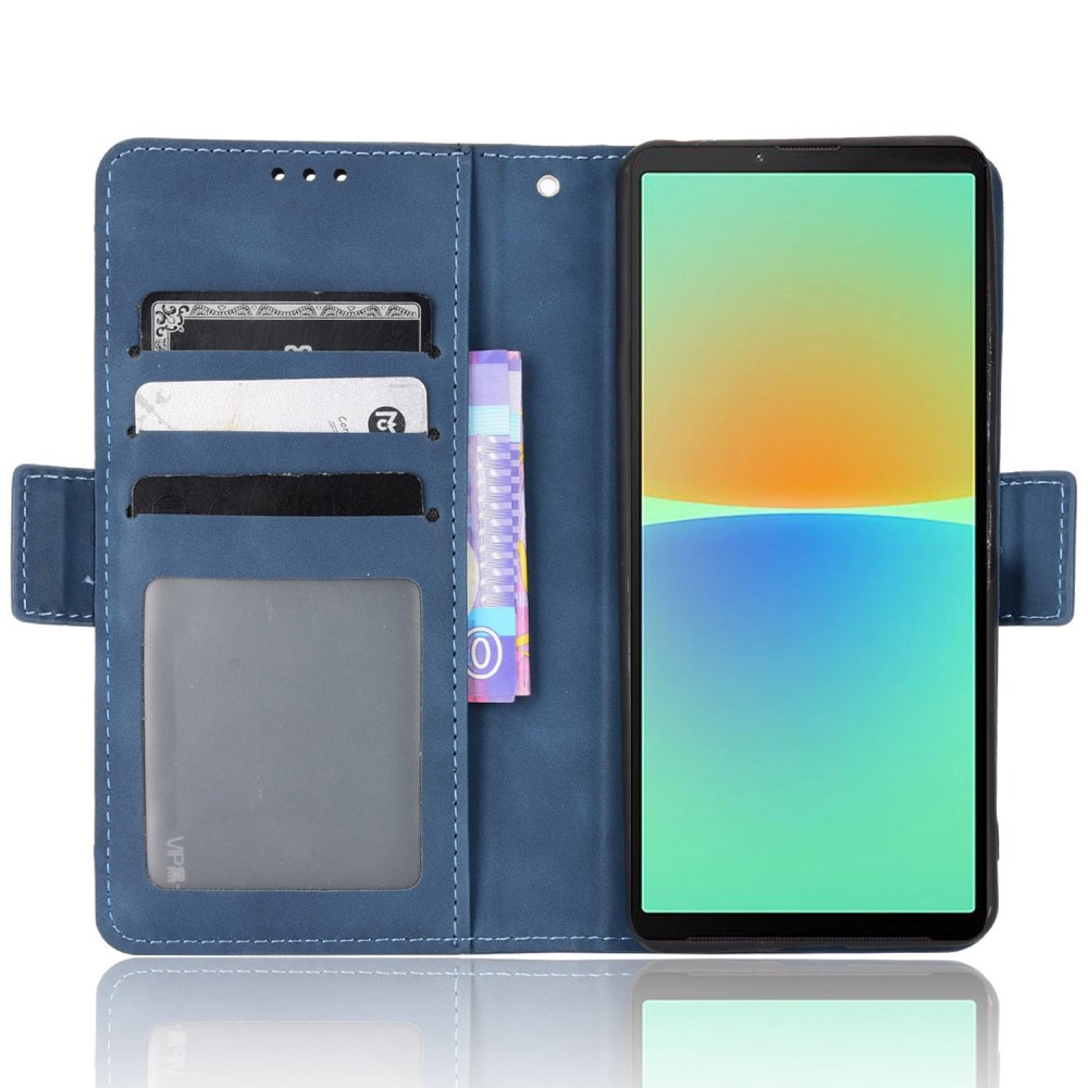  Sony Xperia 10 IV Fodral Avtagbart Kortfodral Blå