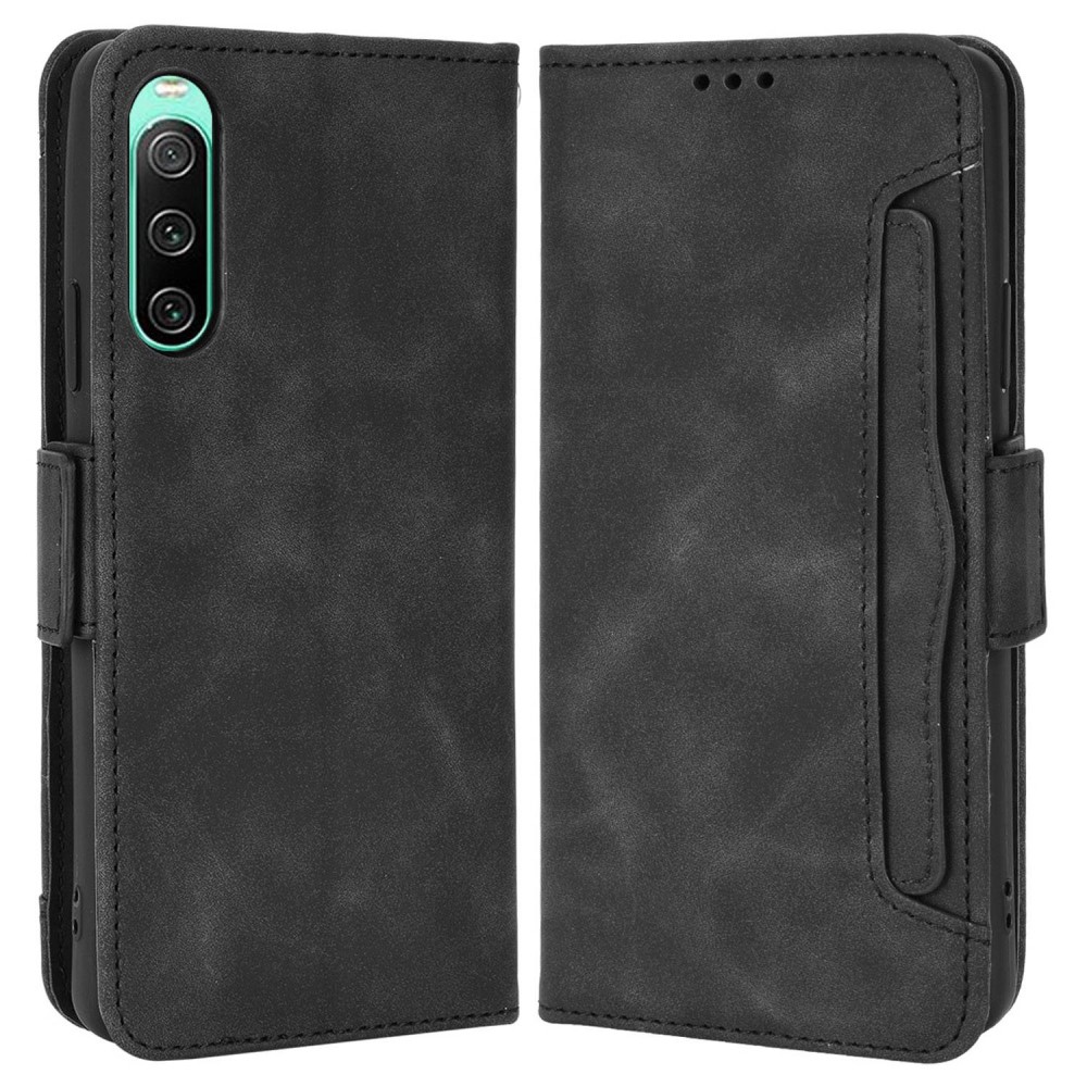  Sony Xperia 10 IV Fodral Avtagbart Kortfodral Svart