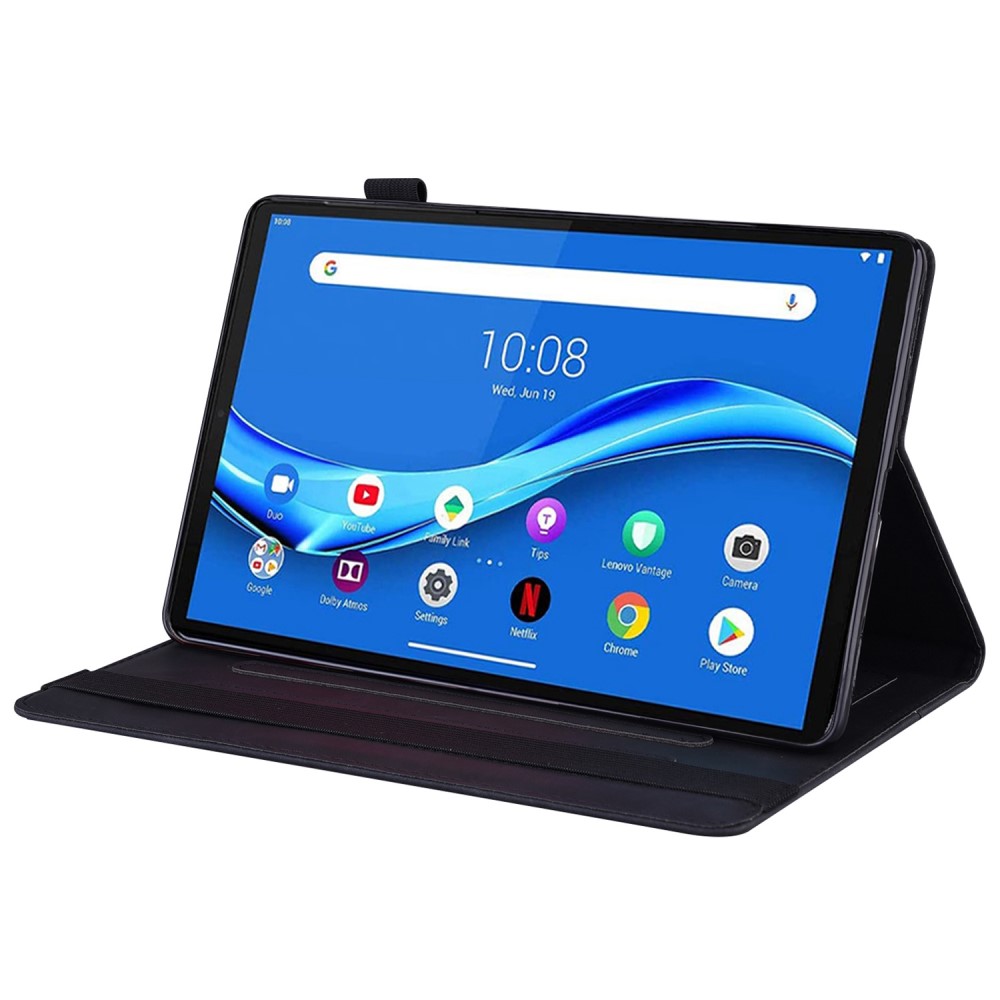  Lenovo Tab M10 Plus Gen 3 Fodral Frontficka Och Pennhållare Svart