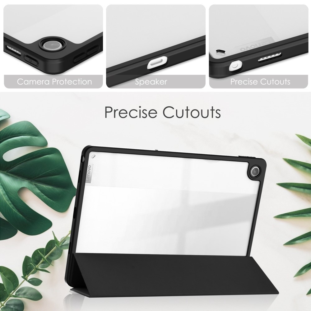  Lenovo Tab M10 Plus Gen 3 Fodral Tri-Fold Hybrid Svart