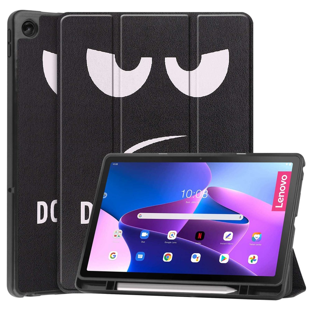  Lenovo Tab M10 Plus Gen 3 Fodral Tri-Fold Dont Touch
