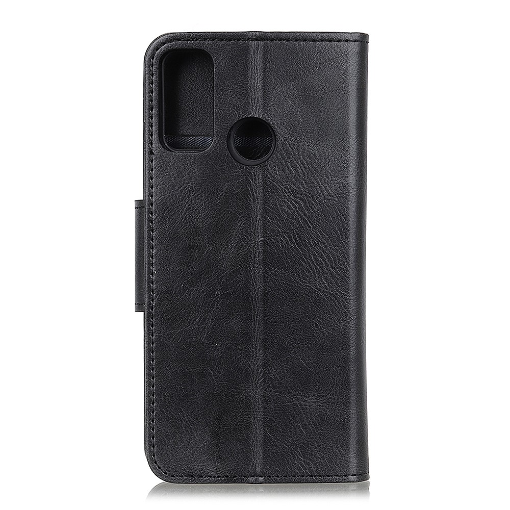  Xiaomi Redmi 9C Fodral Crazy Horse Läder Svart