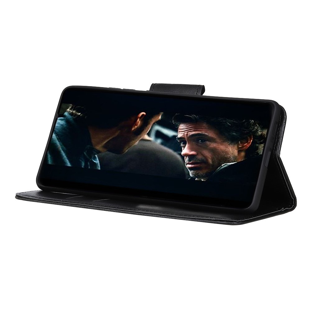  Xiaomi Redmi 9C Fodral Crazy Horse Läder Svart