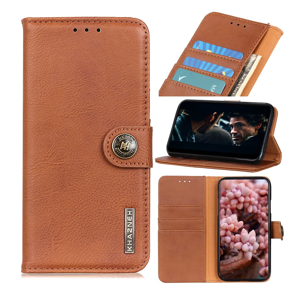 KHAZNEH KHAZNEH Xiaomi Redmi 9C Fodral Läder Brun