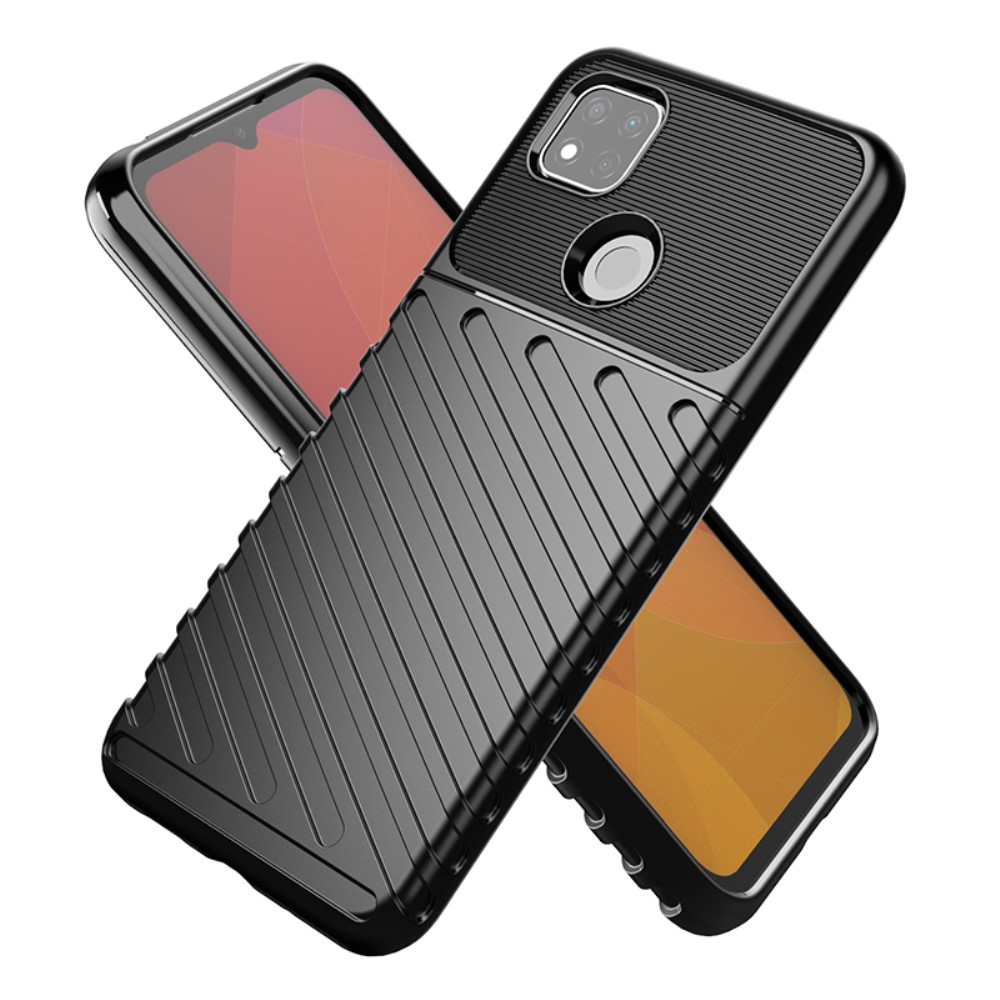  Xiaomi Redmi 9C Skal Twill Textur Svart