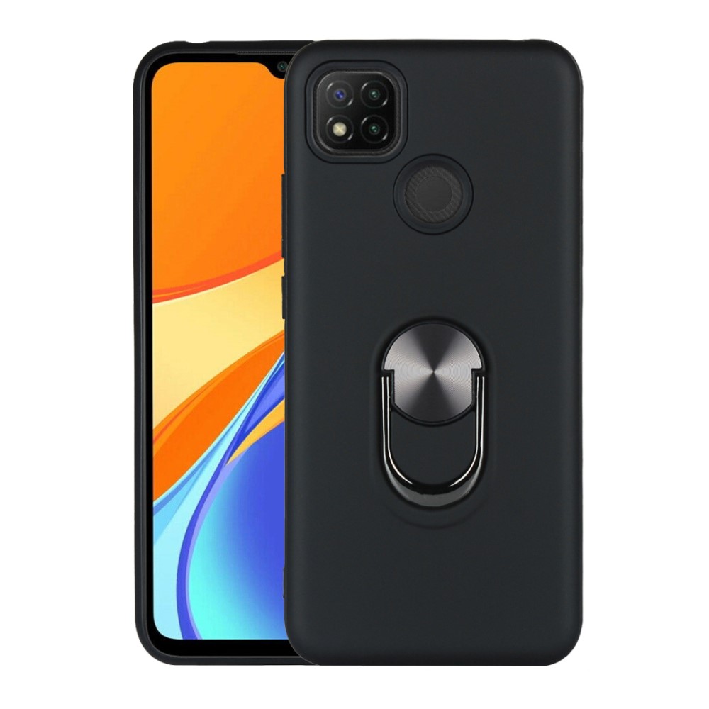  Xiaomi Redmi 9C Skal Ring Hybrid Svart