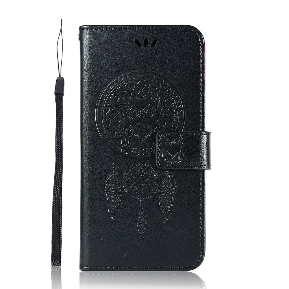  Xiaomi Redmi 9C Fodral Owl Dream Catcher Svart