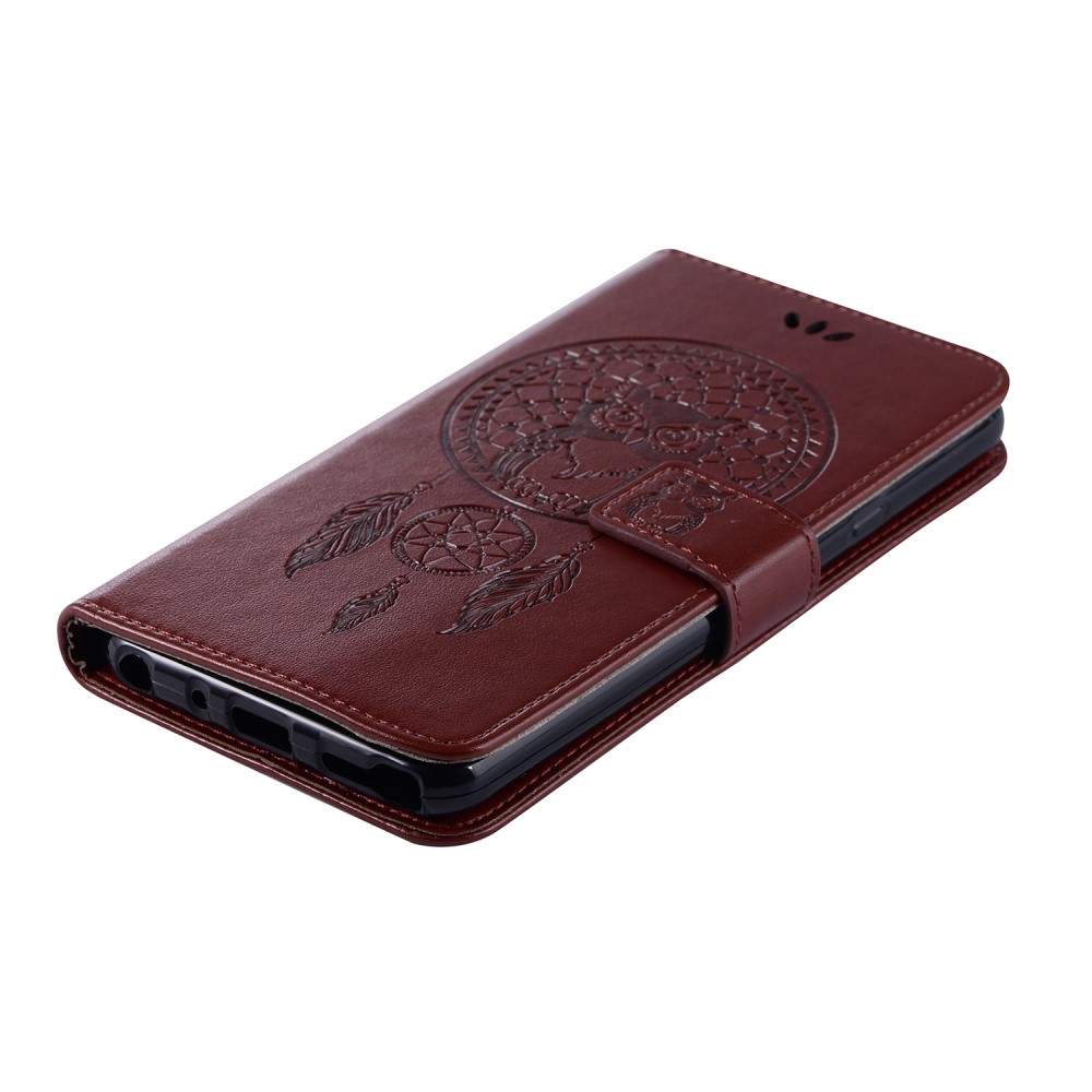  Xiaomi Redmi 9C Fodral Owl Dream Catcher Brun