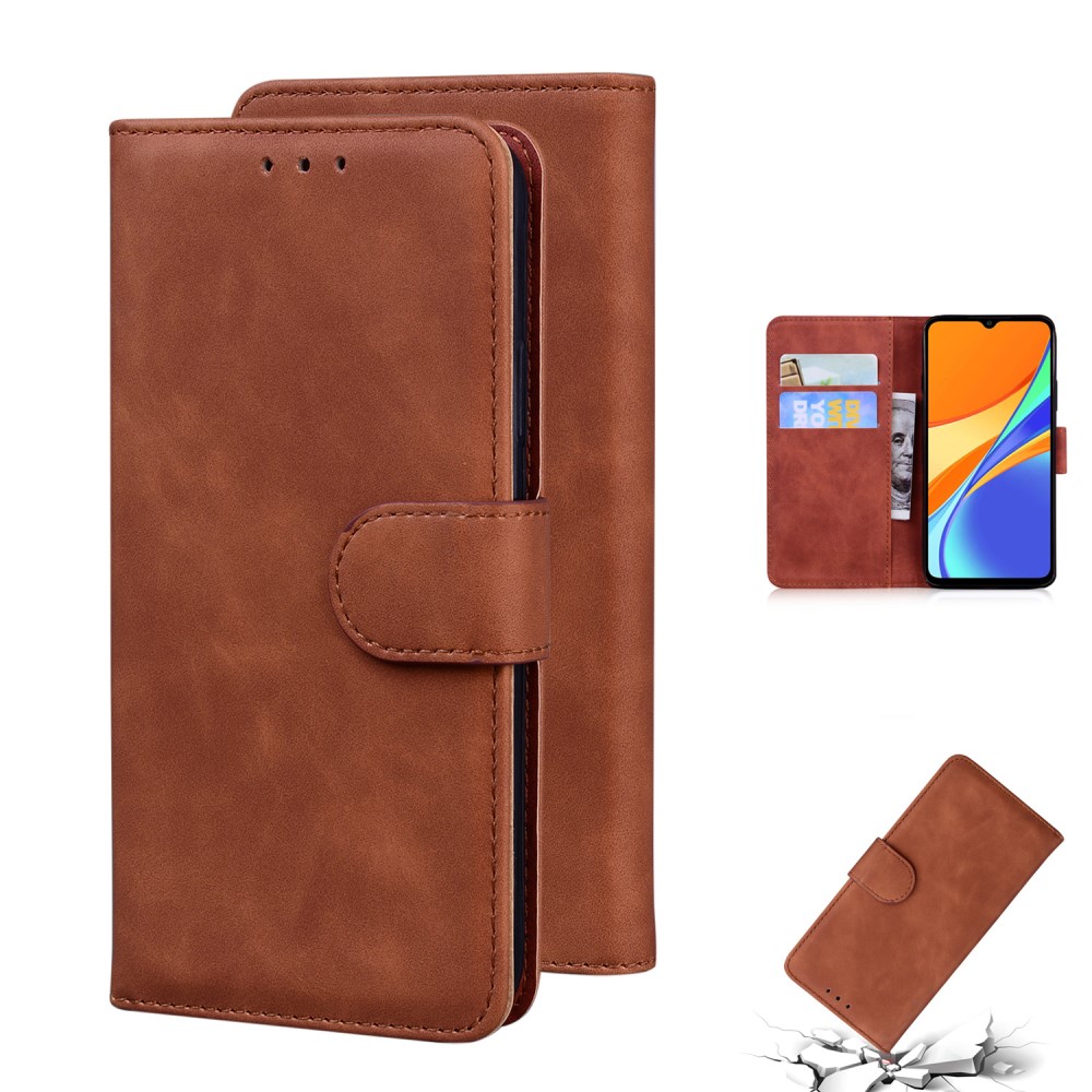  Xiaomi Redmi 9C Fodral Läder Brun