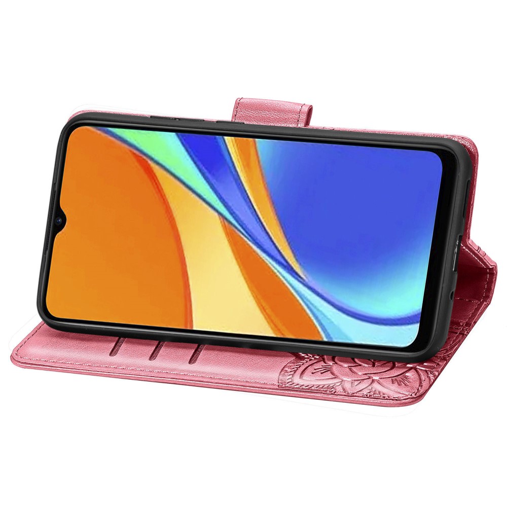  Xiaomi Redmi 9C Fodral Butterfly Rosa