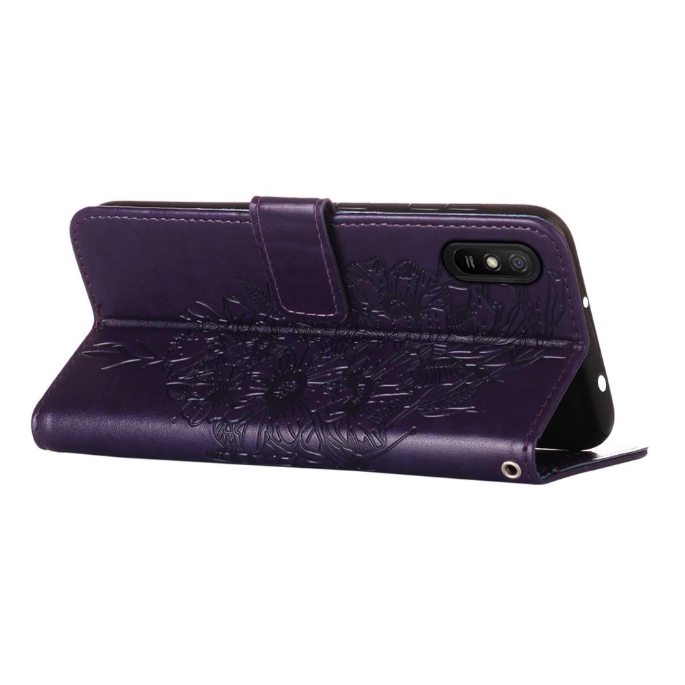  Xiaomi Redmi 9A / 9AT Fodral Butterfly Lila
