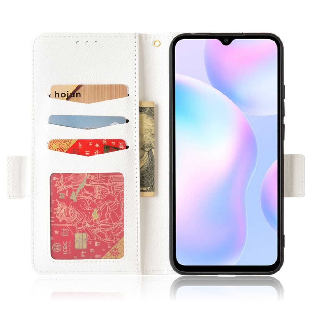  Xiaomi Redmi 9A / 9AT Fodral Litchi Textur Vit