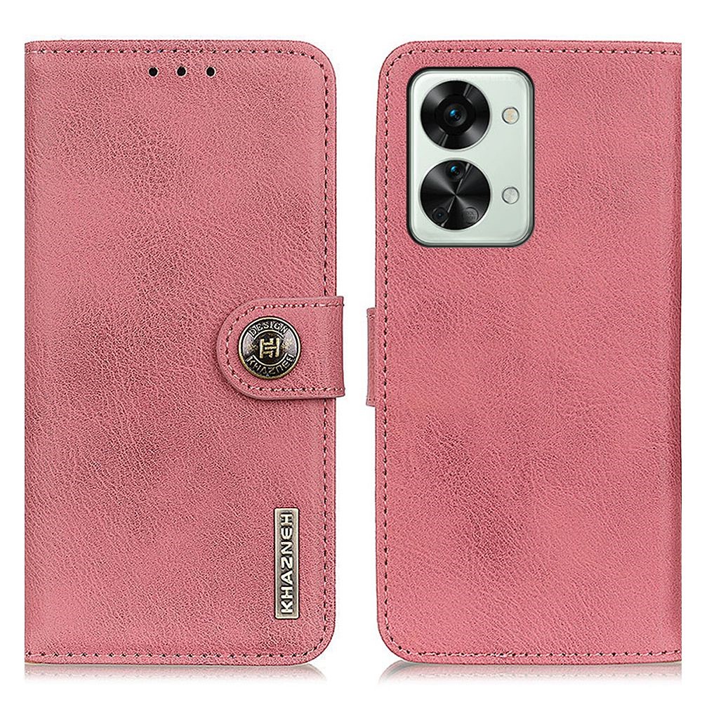 KHAZNEH KHAZNEH OnePlus Nord 2T 5G Fodral Läder Rosa