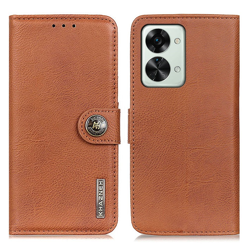 KHAZNEH KHAZNEH OnePlus Nord 2T 5G Fodral Läder Brun