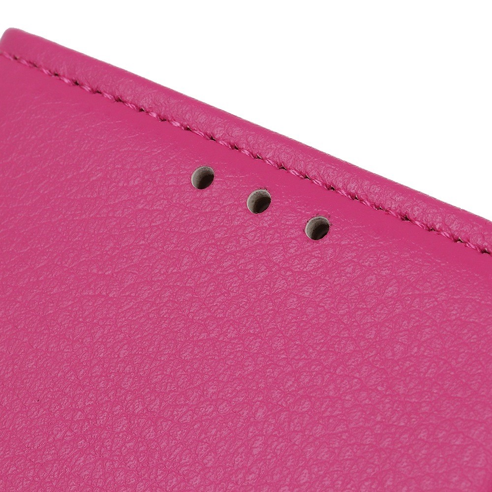  OnePlus Nord 2T 5G Fodral Litchi Läder Rosa