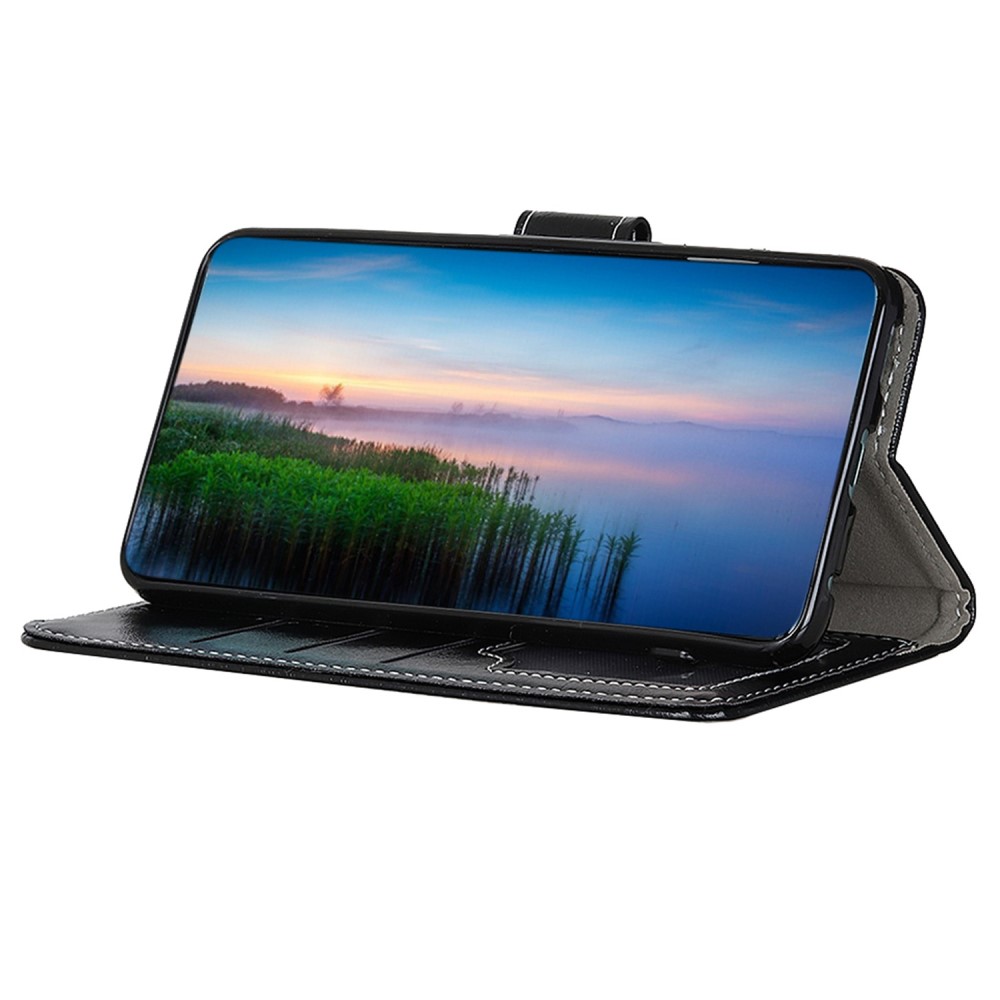  OnePlus Nord 2T 5G Fodral Crazy Horse Läder Svart
