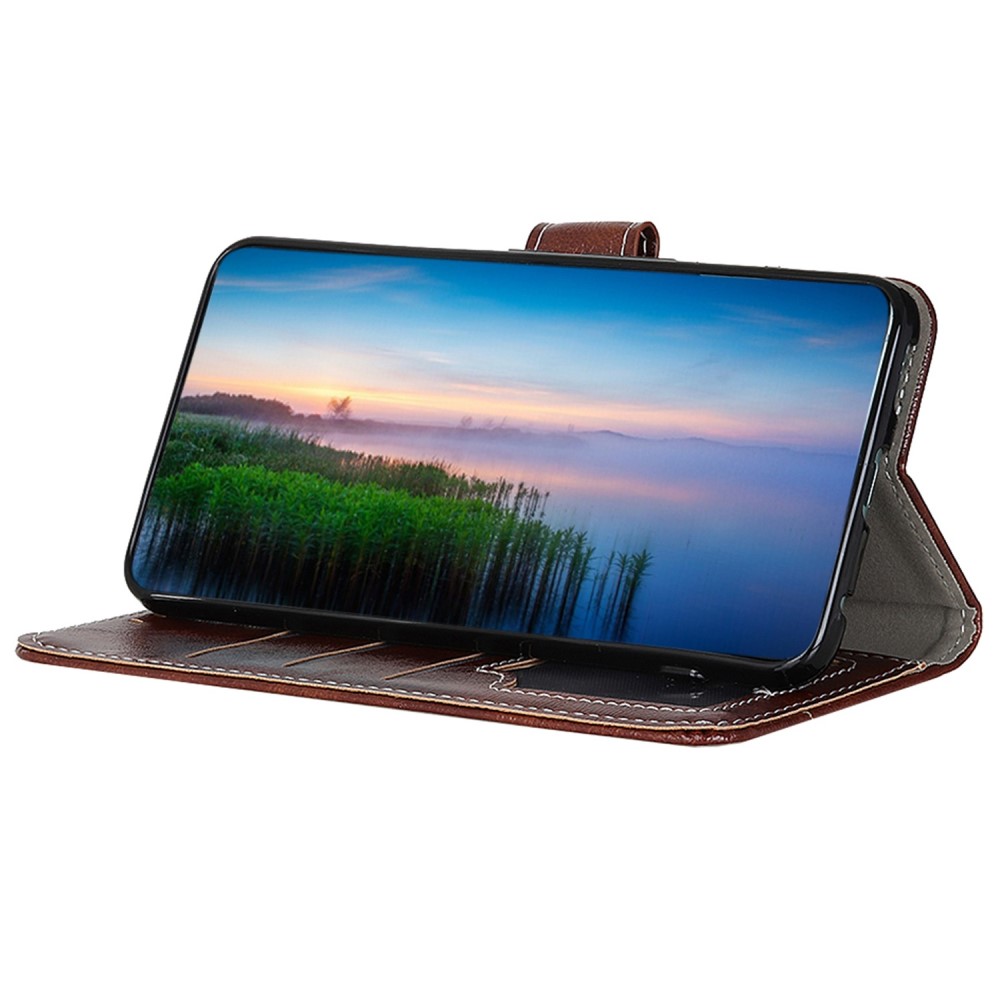  OnePlus Nord 2T 5G Fodral Crazy Horse Läder Brun