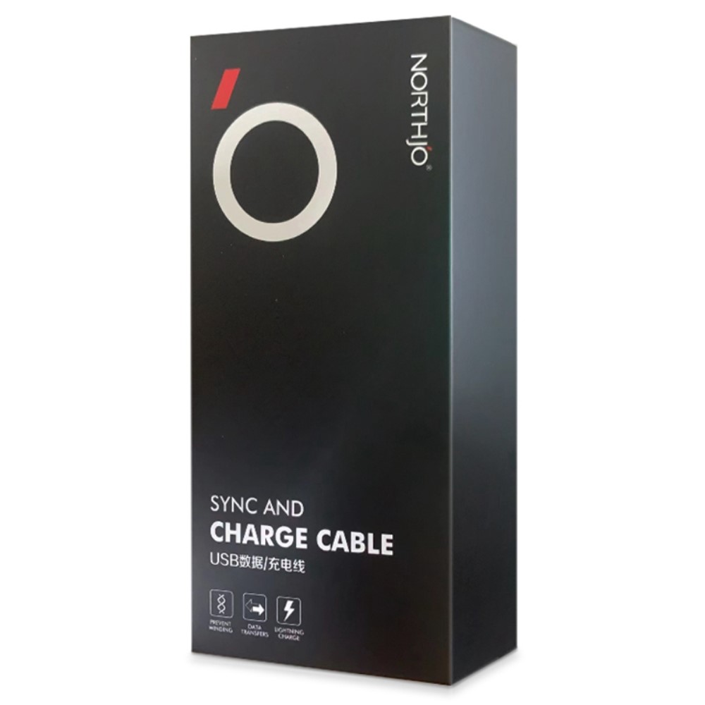 NORTHJO NORTHJO 1m 60W PD USB-C - USB-C Snabbladdnings Kabel Vit