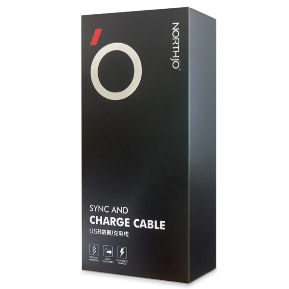 NORTHJO NORTHJO 2m 60W PD USB-C - USB-C Snabbladdnings Kabel Vit